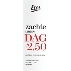 Etos Zachte Daglenzen -2,50 15 stuks