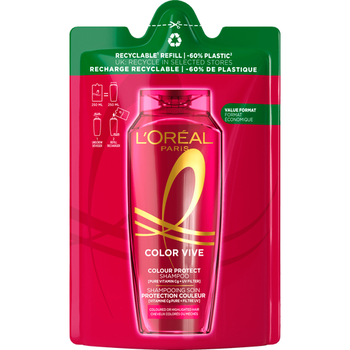 L'Oréal Paris Elvive Refill Color Vive Shampoo Navulling 250 ML