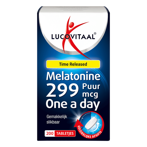 Lucovitaal Melatonine 299 MCG Time Released 200 stuks