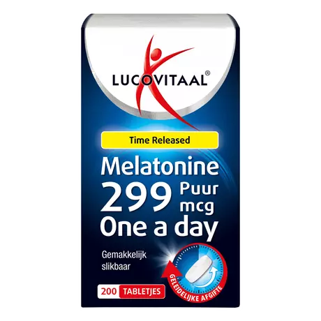 Lucovitaal Melatonine 299 MCG Time Released 200 stuks
