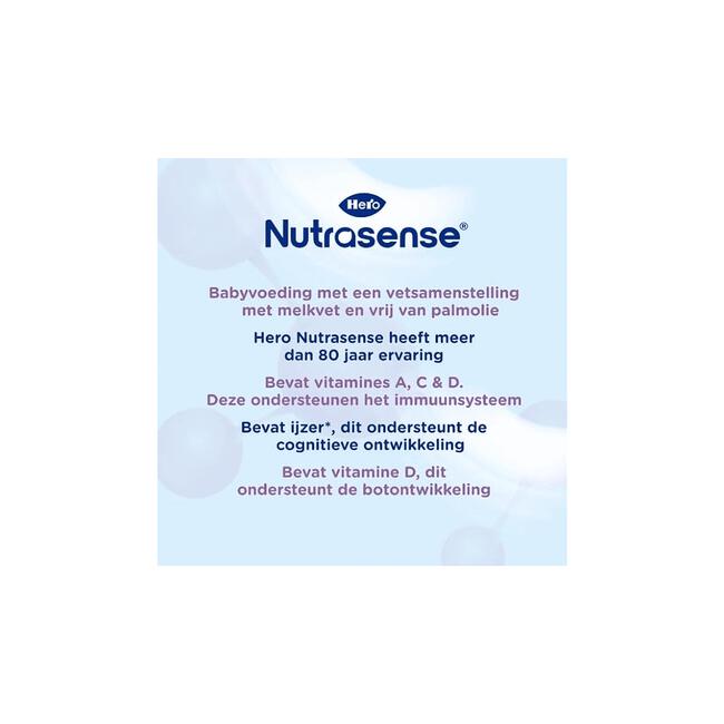 Hero Nutrasense Classic Zuigelingenvoeding 1 (0-6m) met melkvet 700 GR