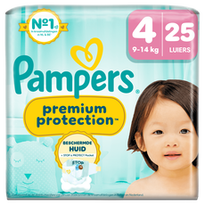Pampers Premium Protection Luiers Maat 4 9-14 KG 25 Stuks