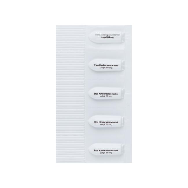 Etos Kinderparacetamol 60 mg Zetpil