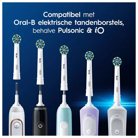Oral-B Cross Action Opzetborstels Wit 8 Stuks