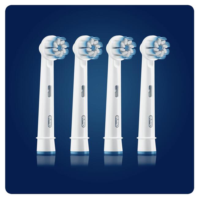 Oral-B Sensitive Clean Opzetborstels Wit 4 Stuks