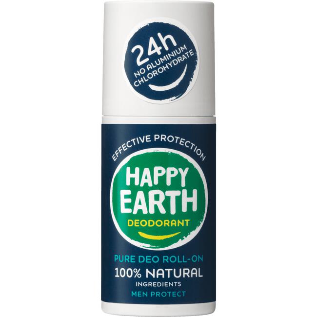 Happy Earth 100% Natuurlijke Men Protect Deodorant Roller 75 ML