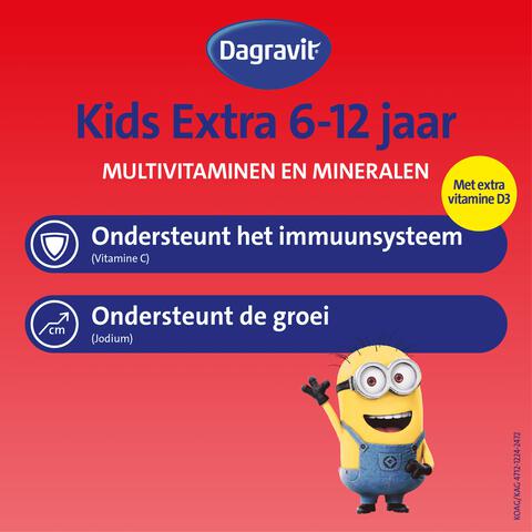 Dagravit Kids-Xtra 6-12 jaar Vitaminions 120 gummies