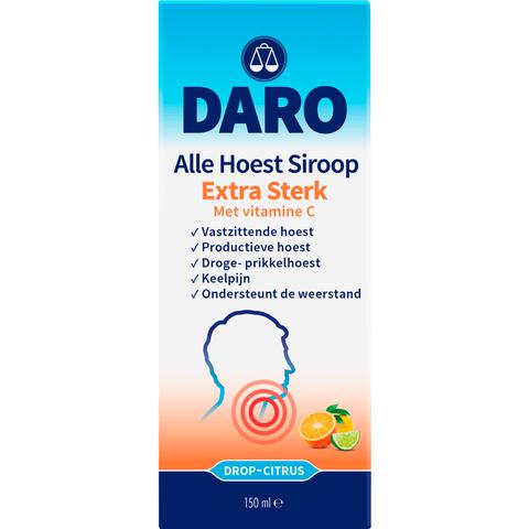 Daro Alle Hoest Siroop Extra Sterk Met Vitamine C 150 ML