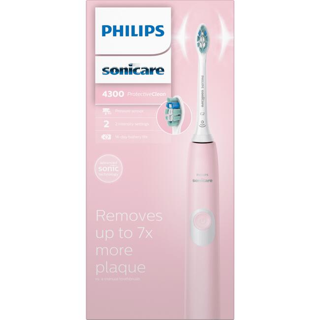 Graag gedaan in beroep gaan campagne Philips Sonicare ProtectiveClean 4300 Series HX6806/04 Elektrische  Tandenborstel Roze 3 EA | Etos