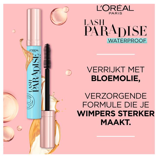 L'Oréal Paris Lash Paradise Volume Mascara Waterproof Zwart