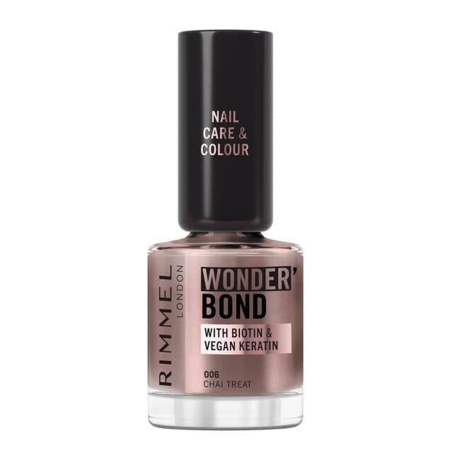 Rimmel London Wonder'Bond Care+Color Nagellak - Bruin - 006 Chai Treat