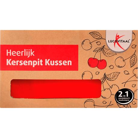 Lucivit kersenpit kussen vierkant 27x27cm