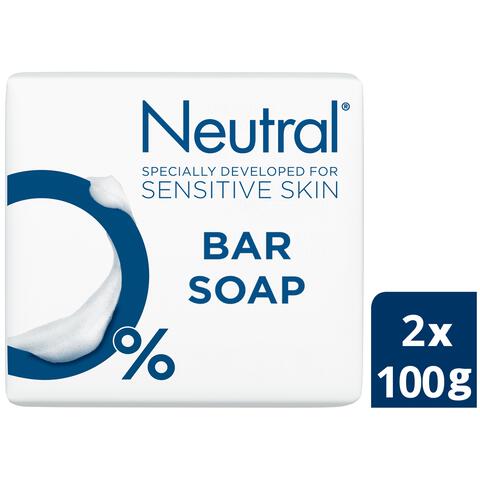 Neutral Parfumvrij Handzeepbar 2x100 GR