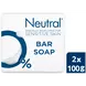 Neutral 0% Parfumvrij Blokzeep 2x100 gram