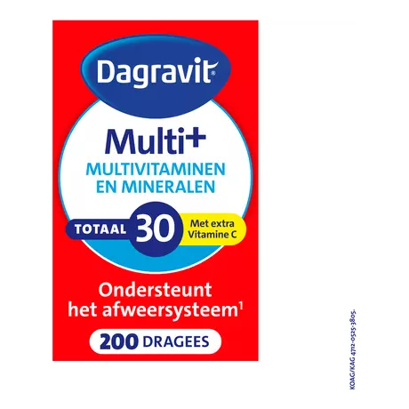 Dagravit Multivitaminen Totaal 30 Dragees 200 stuks