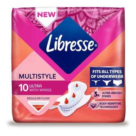 Libresse Ultra Normal Multistyle Maandverband  10 stuks