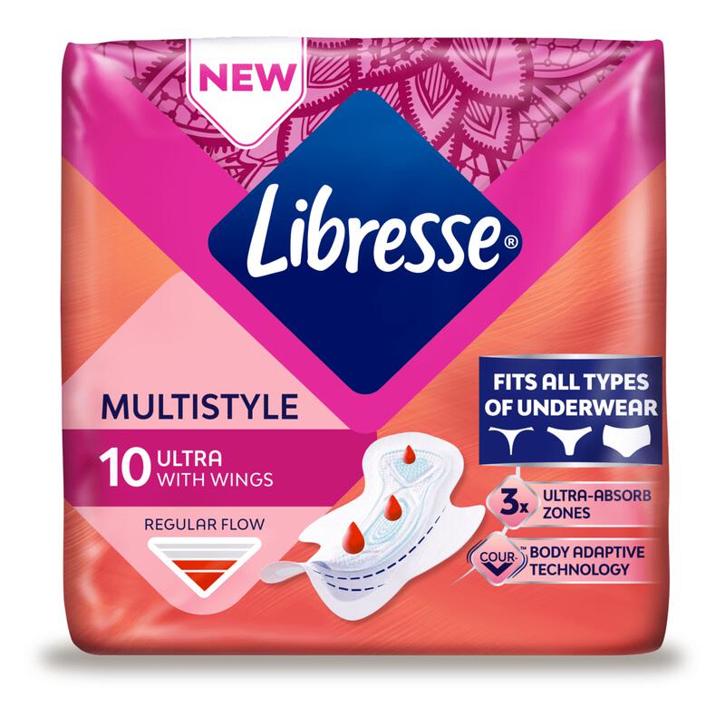 Libresse Ultra Normal Multistyle Maandverband 10 stuks