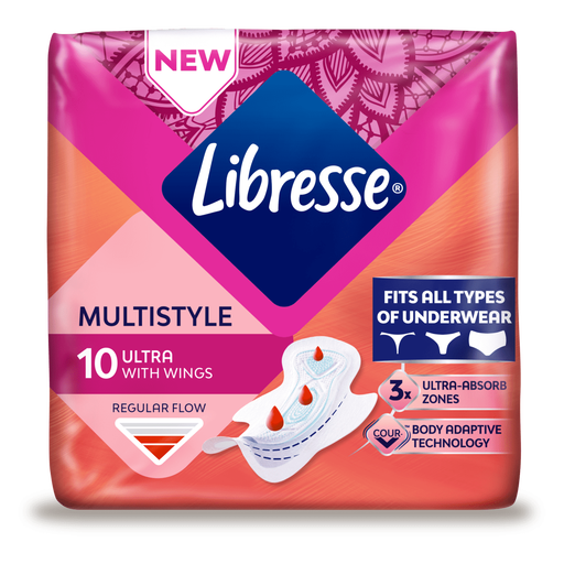 Libresse Ultra Normal Multistyle Maandverband 10 stuks