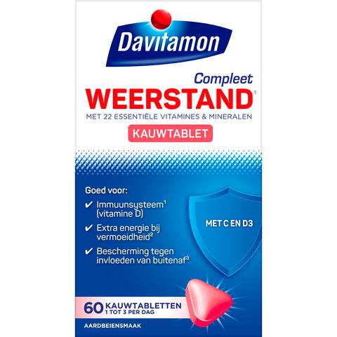 Davitamon Kauw Aardbei 60 NL