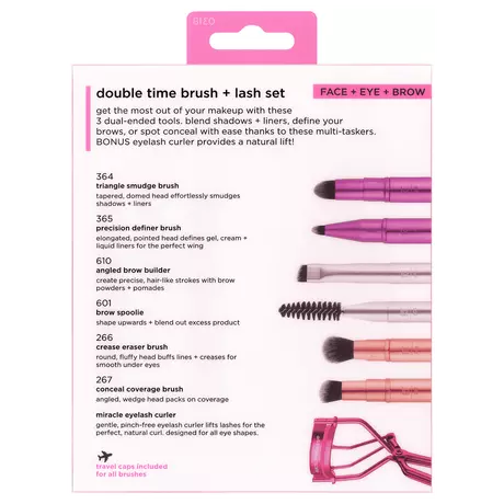 Real Techniques Double Time Brush + Lash Set