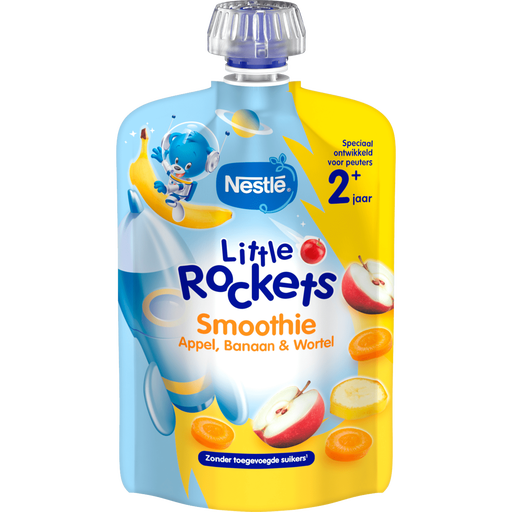 Nestlé Little Rockets Smoothie Appel Banaan Wortel 2+ Jaar 150 gram
