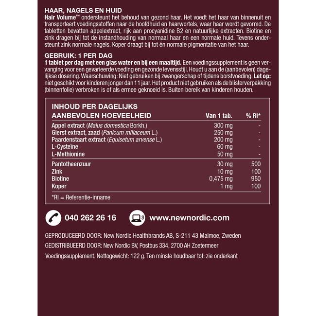 New Nordic Hair Volume Tabletten