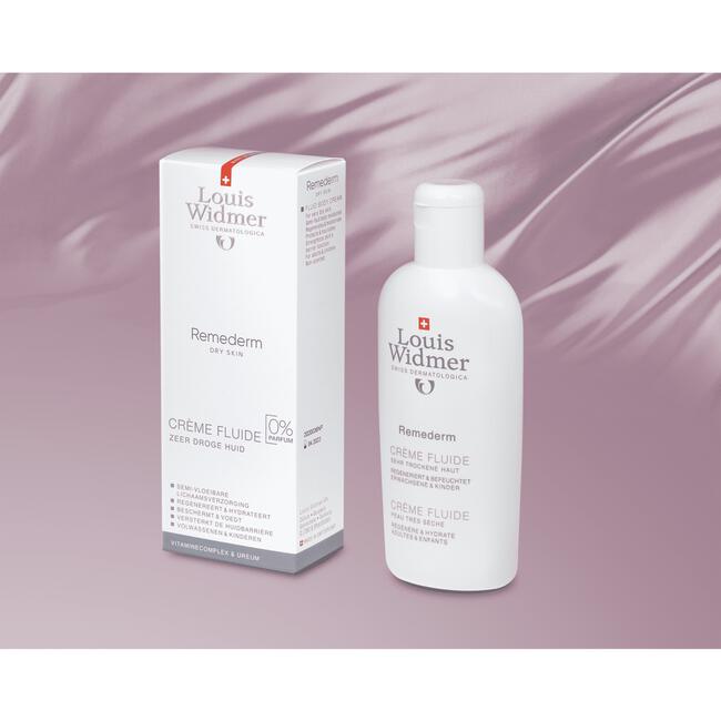 Louis Widmer Remederm Dry Skin Crème Fluide Zonder Parfum 200 ML