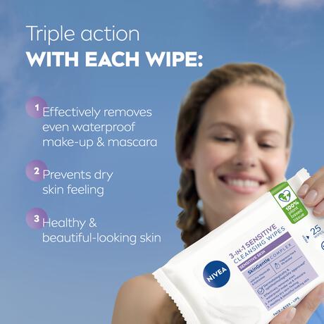 NIVEA Sensitive Reinigingsdoekjes 25 stuks