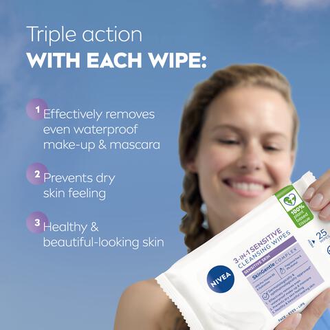 NIVEA Sensitive Reinigingsdoekjes 25 stuks