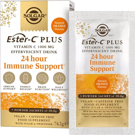 Solgar Ester-C Plus Effervescent 1000 MG Poederzakjes 7 stuks