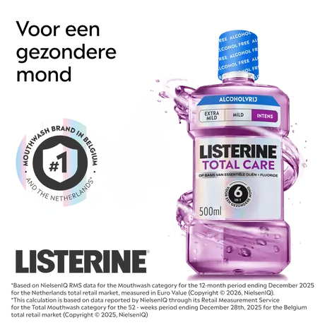 Listerine® Total Care Alcoholvrij Intense Mondwater 500 ML