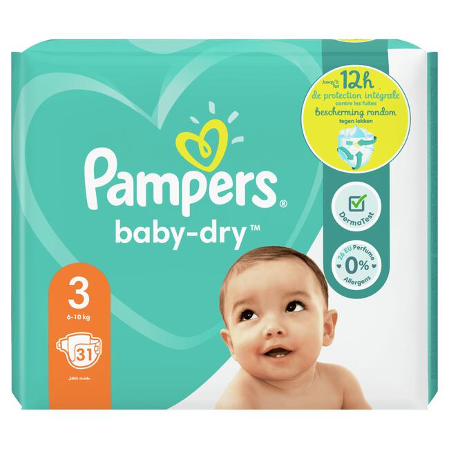 Pampers Baby-Dry 3 (6-10kg) 31 Luiers 31 EA Etos