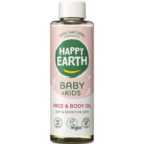 Happy Earth 100% Natuurlijke Baby & Kids Gezicht & Lichaam Olie 150 ML