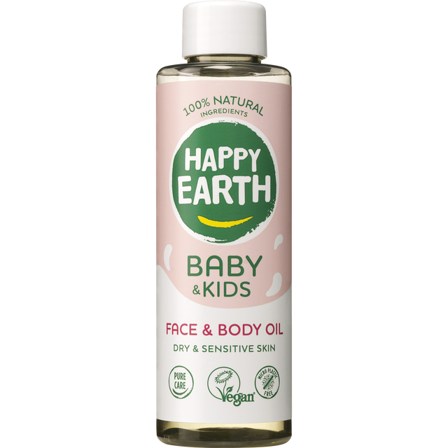 Happy Earth 100% Natuurlijke Baby & Kids Gezicht & Lichaam Olie 150 ML