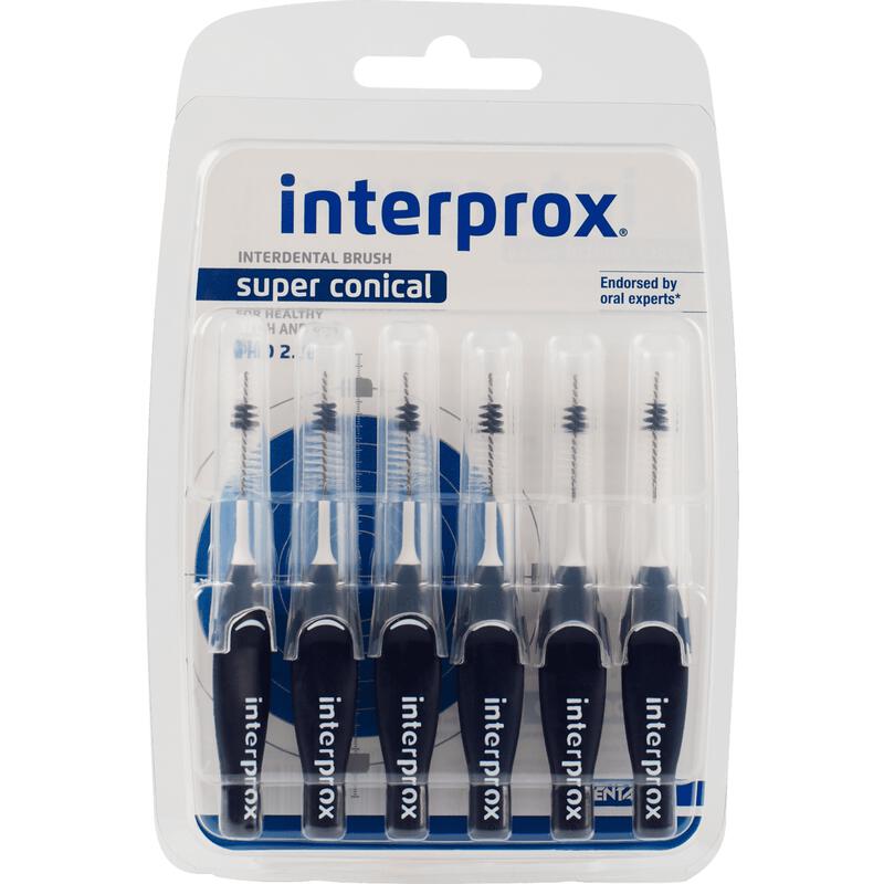 Interprox Super Conical Ragers Donkerblauw PHD 2.0 mm 6 stuks