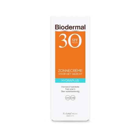 Biodermal Hydra Plus Zonnecrème Gezicht SPF30 50 ML