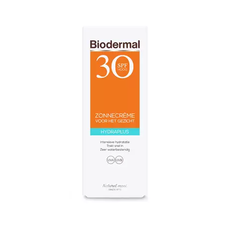 Biodermal Hydra Plus Zonnecrème Gezicht SPF30 50 ML