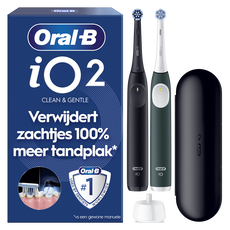 Oral-B iO 2 Zwart & Groen Duo Elektrische Tandenborstels