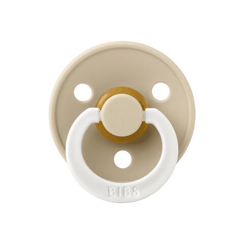 BIBS Glow in the dark Fopspeen Two Pack Natuurlijk Rubber Sage/Vanilla Maat 1