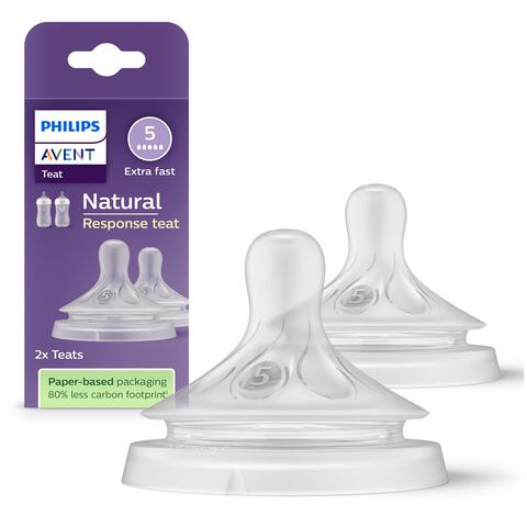 Philips Avent Flesspeen Natural SCY965/02 6,0 T5 2 stuks