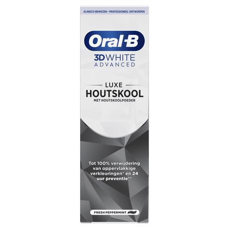 Oral-B 3D White Advanced Houtskool Tandpasta - 75 ML