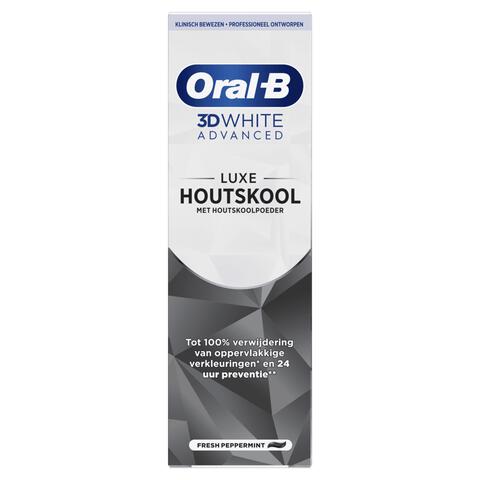 Oral-B 3D White Advanced Houtskool Tandpasta - 75 ML