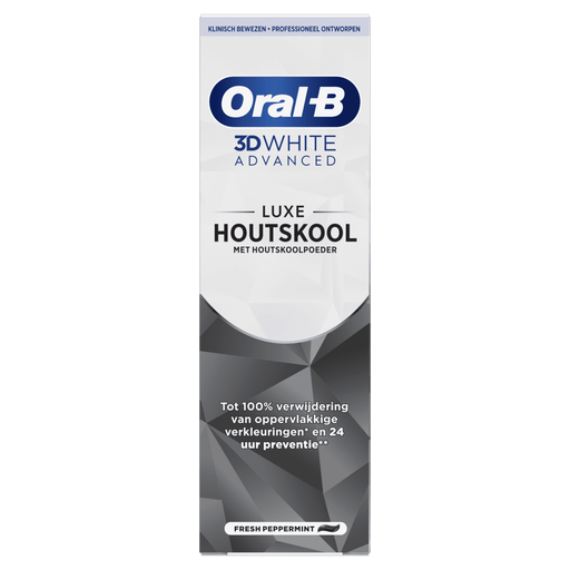 Oral-B 3D White Advanced Luxe Houtskool Tandpasta 75 ML