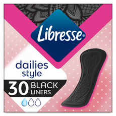 Libresse Dailies Black Inlegkruisjes Regular 30 stuks