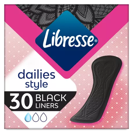 Libresse Dailies Black Inlegkruisjes Regular 30 stuks
