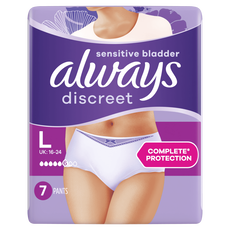 Always Discreet Incontinentiebroekjes Maat L 7 Stuks