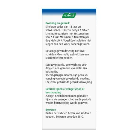 A.Vogel Keeltabletten Verzacht De Keel1,2* Zuigtabletten 20 stuks