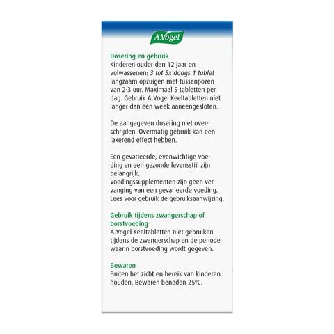 A.Vogel Keeltabletten Verzacht De Keel1,2* Zuigtabletten 20 stuks