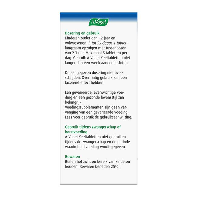 A.Vogel Keeltabletten Verzacht De Keel1,2* Zuigtabletten 20 stuks
