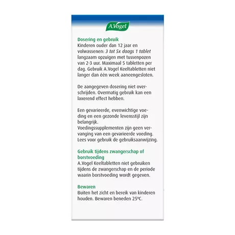 A.Vogel Keeltabletten Verzacht De Keel1,2* Zuigtabletten 20 stuks